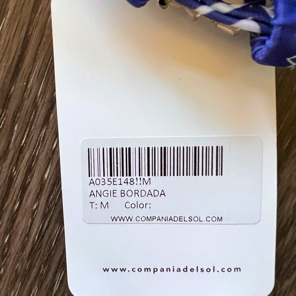 NEW Compañia del Sol One Piece Swimsuit Angie Flowers on White Thong-Cut​​​​ - Picture 6 of 7